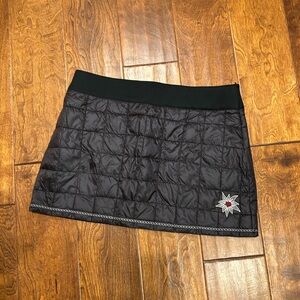 Alp N Rock Black Quilted Mini Skirt